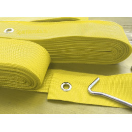 Разметка площадки для бадминтона 13.4х6.1м - жёлтый (ленты)